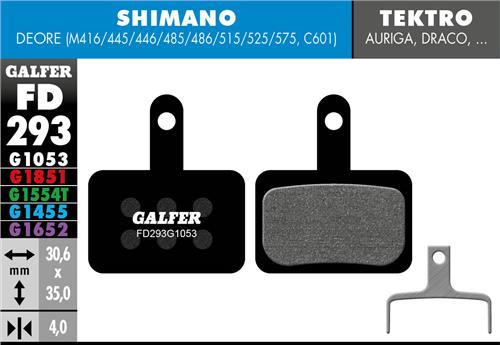 GALFER FD293 klocki hamulcowe Shimano Deore