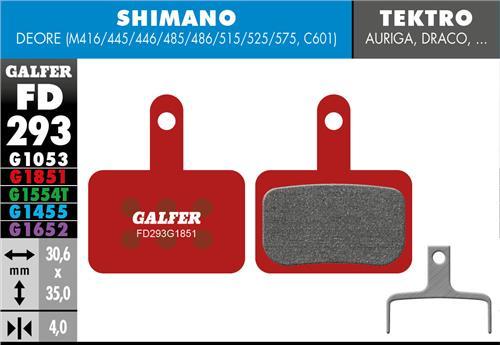 GALFER FD293 klocki hamulcowe Shimano Deore