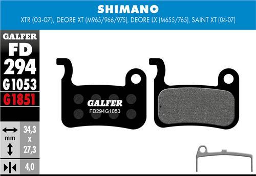 GALFER FD294 klocki hamulcowe Shimano XT/LX/XTR 03