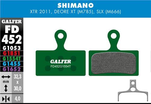 GALFER FD452 klocki hamulcowe Shimano XTR/XT/SLX