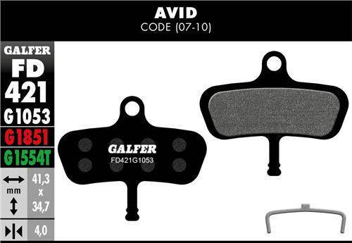 GALFER FD421 klocki hamulcowe Avid Code '07