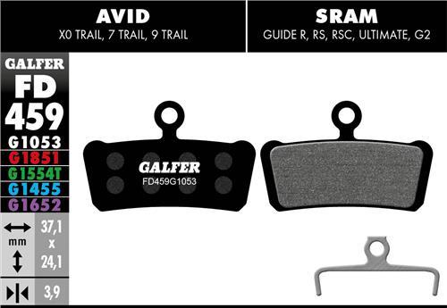 GALFER FD459 klocki hamulcowe Avid/SRAM Guide