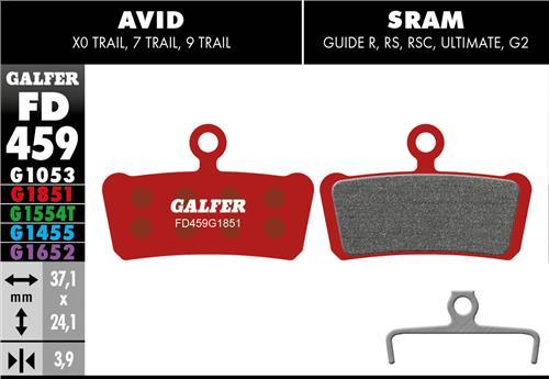 GALFER FD459 klocki hamulcowe Avid/SRAM Guide