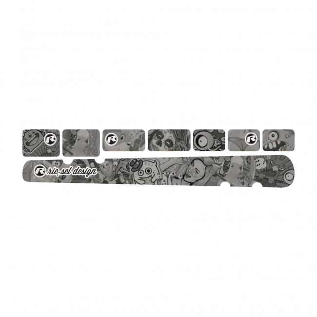 Folia ochronna RIESEL chain:guard set carbon stickerbomb ub
