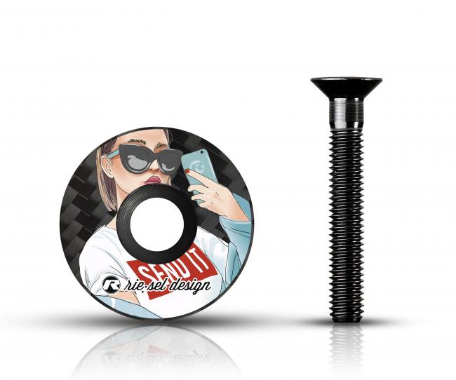 Kapsel Riesel stem:cap girl send it