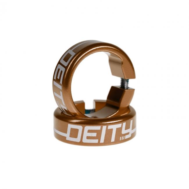 Obejmy Deity Grip Clamps - brązowe