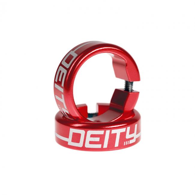 Obejmy Deity Grip Clamps - czerwone