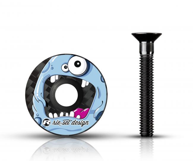 Kapsel Riesel stem:cap monster blue
