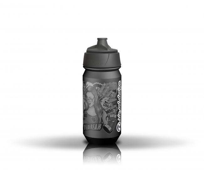 Bidon RIESEL Stickerbomb Ultra Black 500ml