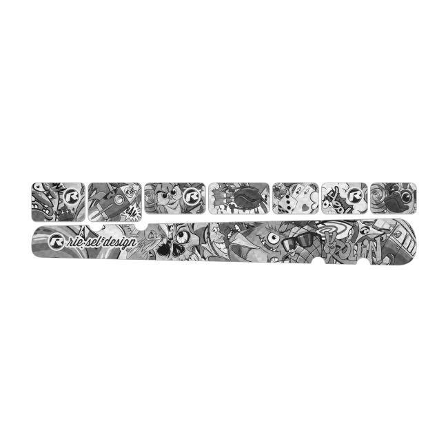 Folia ochronna RIESEL chain:guard set stickerbomb eyecatcher ultrablk