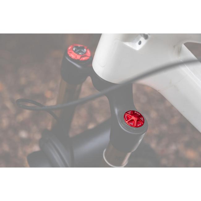 Oak Components Forkcap AIR for suspension fork valve Fox / RockShox - Red