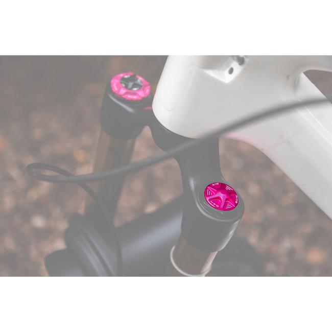 Oak Components Forkcap AIR for suspension fork valve Fox / RockShox - Pink