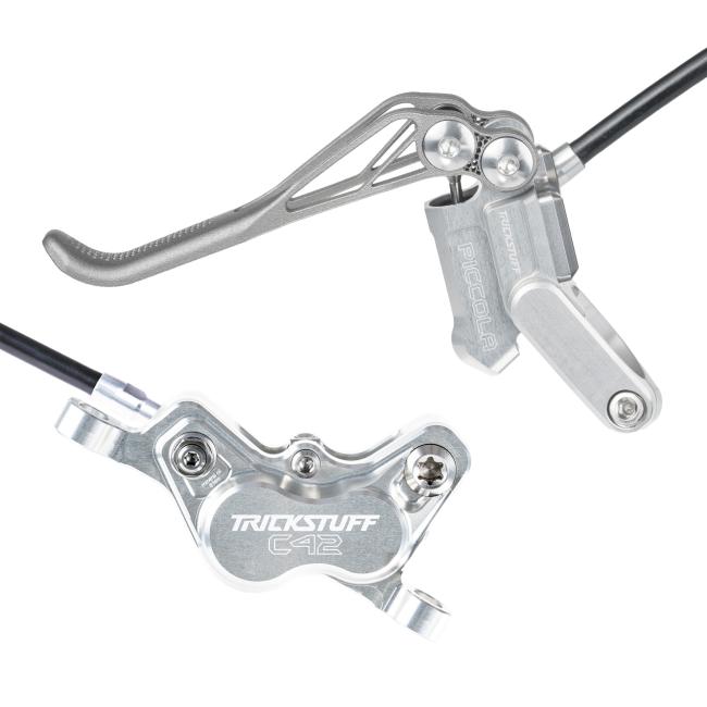 Trail hydraulic disc brakes Trickstuff Piccola HD Titanium Kevlar Silver