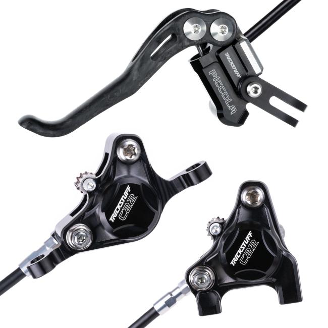 XC hydraulic disc brakes Trickstuff Piccola Carbon PM/FM Black-Silver