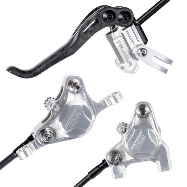 XC hydraulic disc brakes Trickstuff Piccola Carbon PM/FM Silver-Black