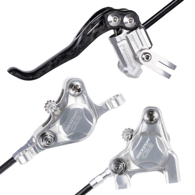 XC hydraulic disc brakes Trickstuff Piccola Carbon PM/FM Silver