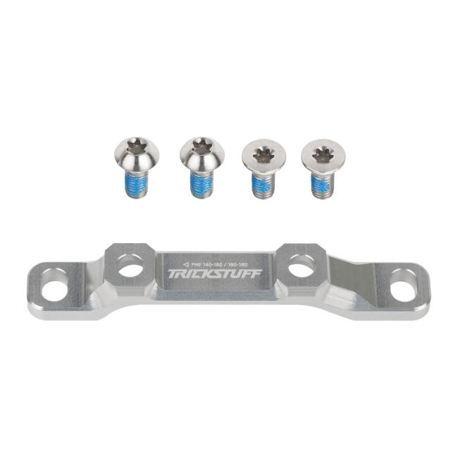 Flatmount brake adapter Trickstuff Front 140-160 / 160-180 Silver