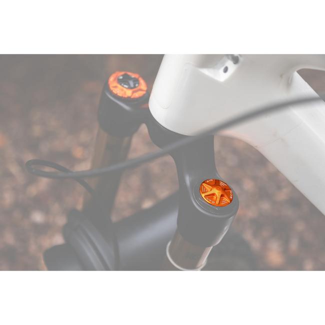 Oak Components Forkcap AIR for suspension fork valve Fox / RockShox - Orange
