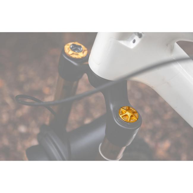 Oak Components Forkcap AIR for suspension fork valve Fox / RockShox - Gold