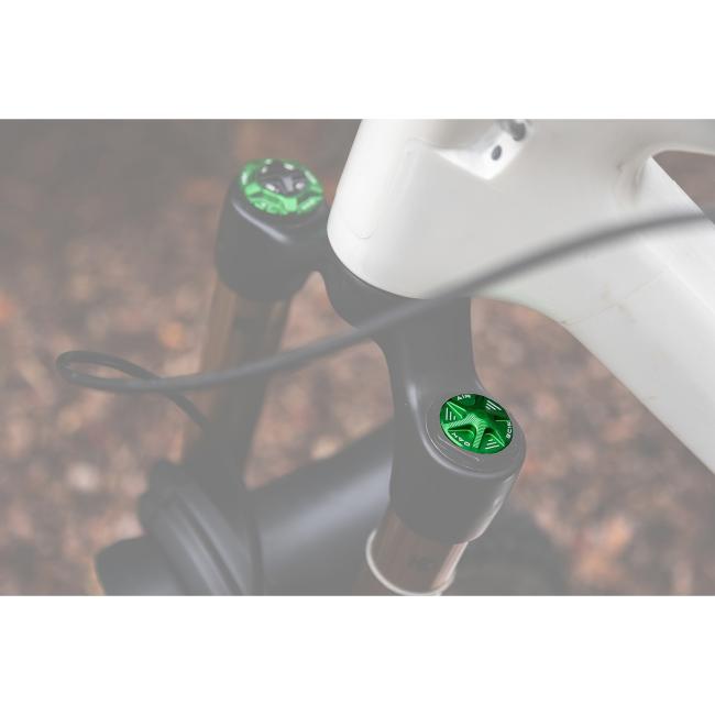 Oak Components Forkcap AIR for suspension fork valve Fox / RockShox - Green